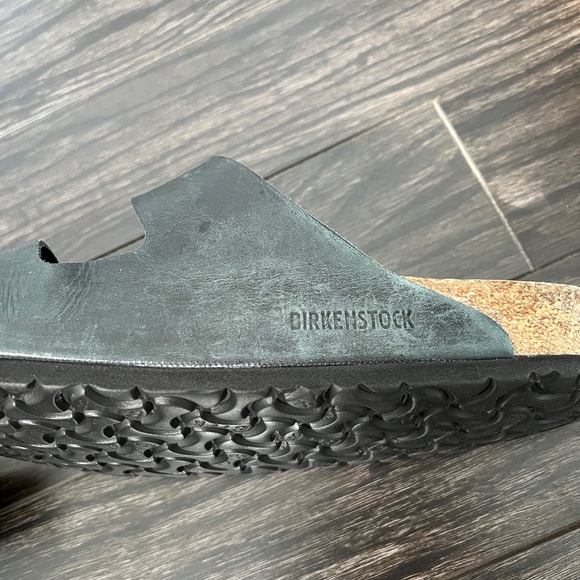 Birkenstock Size 44 Arizona Soft Footbed Oiled Leather - Black - Picture 6 of 7
